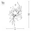 ORTA BOY LOTUS DÖVMESİ