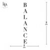 KÜÇÜK BOY BALANCE YAZI DÖVMESİ