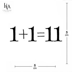 KÜÇÜK BOY 1+1=11 DÖVMESİ
