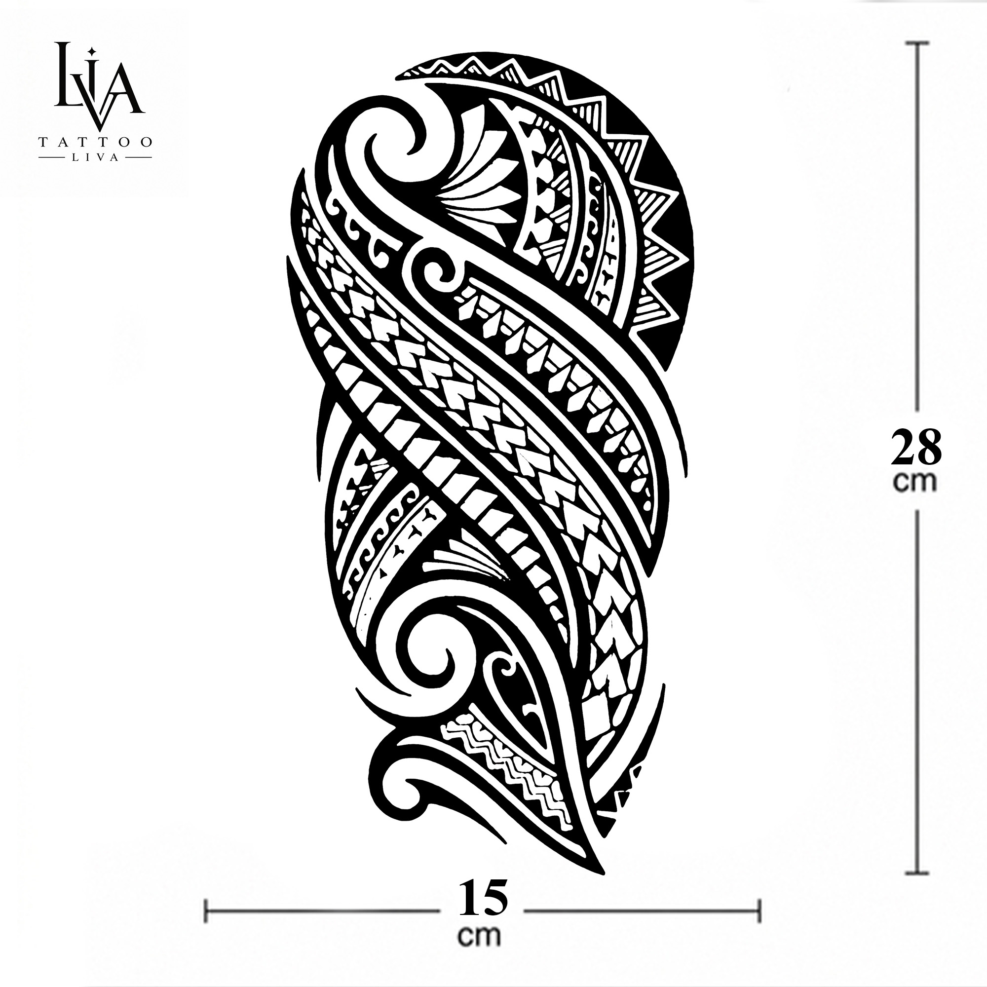 YARIM KOL MAORİ DÖVMESİ