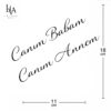BÜYÜK BOY CANIM ANNEM BABAM DÖVMESİ