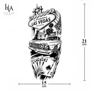 YARIM KOL LAS VEGAS DÖVMESİ