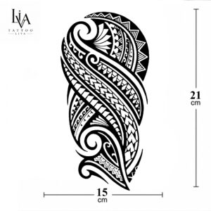 YARIM KOL MAORİ DÖVMESİ